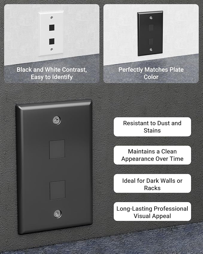 VCE UL Listed Blank Keystone Jack Inserts - Image 3