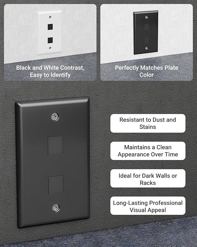 VCE UL Listed Blank Keystone Jack Inserts - Image 4