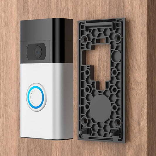 No-Drill Adhesive Doorbell Mount Compatible by AHBTEYM