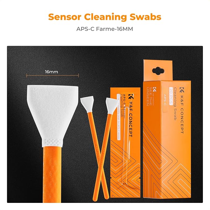 K&F Concept 10 Pack APS-C-Frame Sensors Cleaning Swabs, DSLR SLR Digital Camera - Image 2