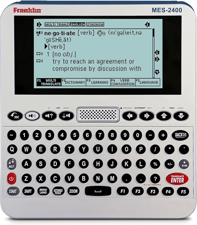 Franklin MES-2400 Digital Talking Dictionary, Talking Phrase Book & More by Unknown