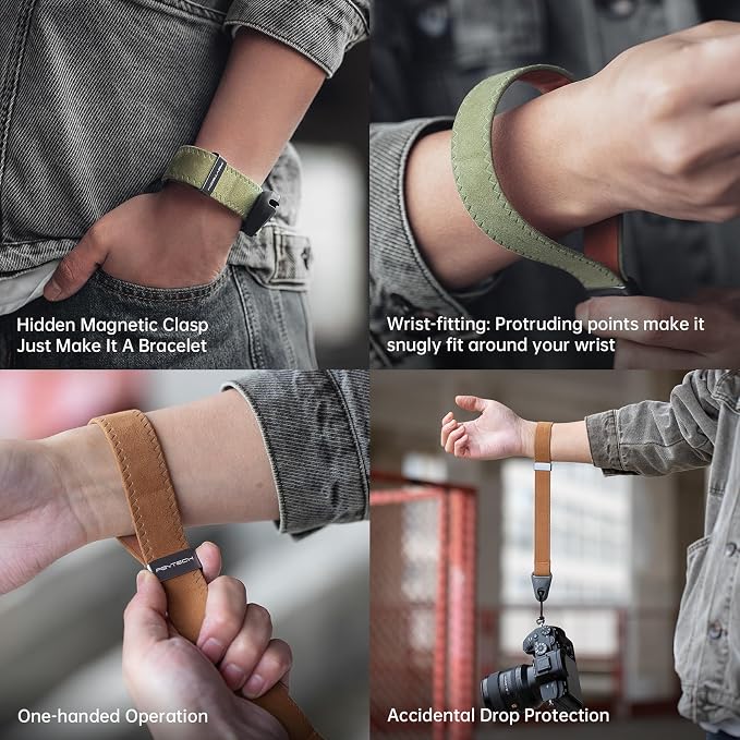 PGYTECH Camera Wrist Strap for Photographers Adjustable Quick Release Camera - Image 2