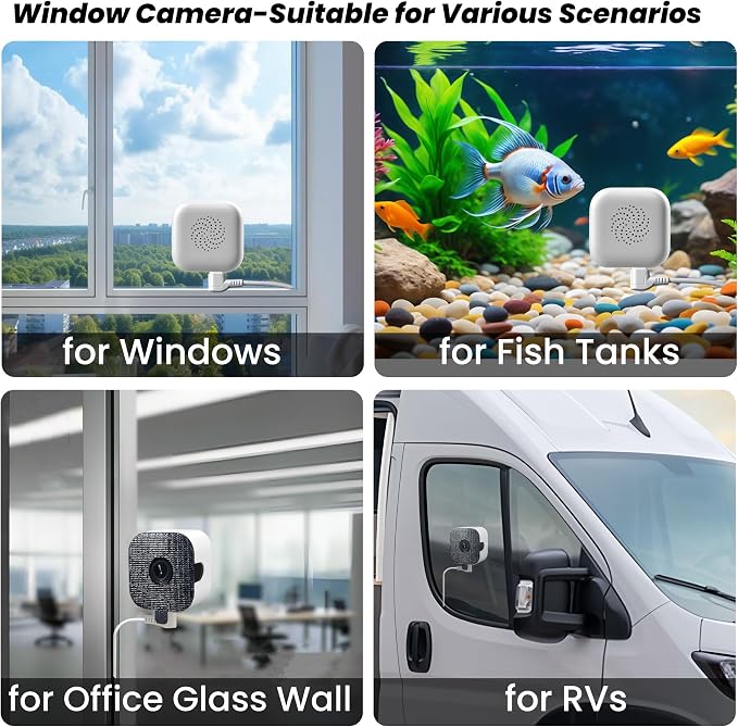 vebiliki 【2 Pack】 Window Cameras - Image 7