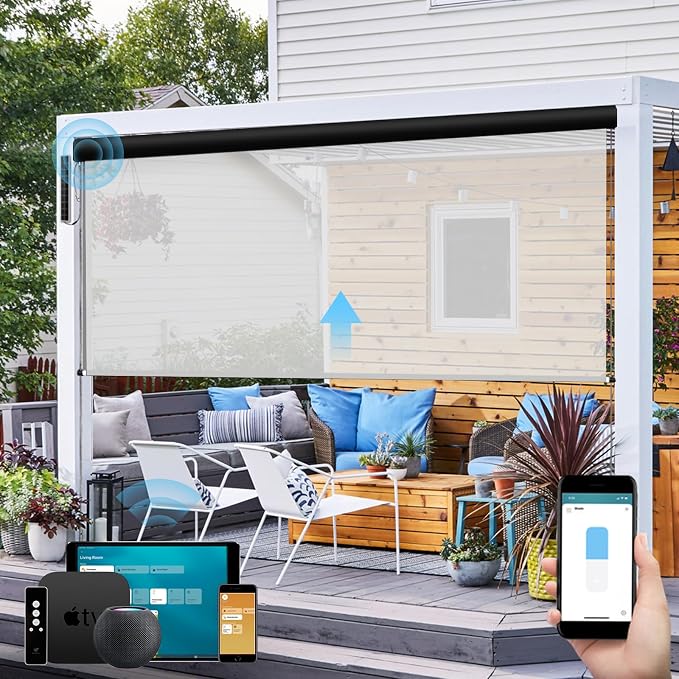 SmartWings Motorized Outdoor Shades by SmartWings