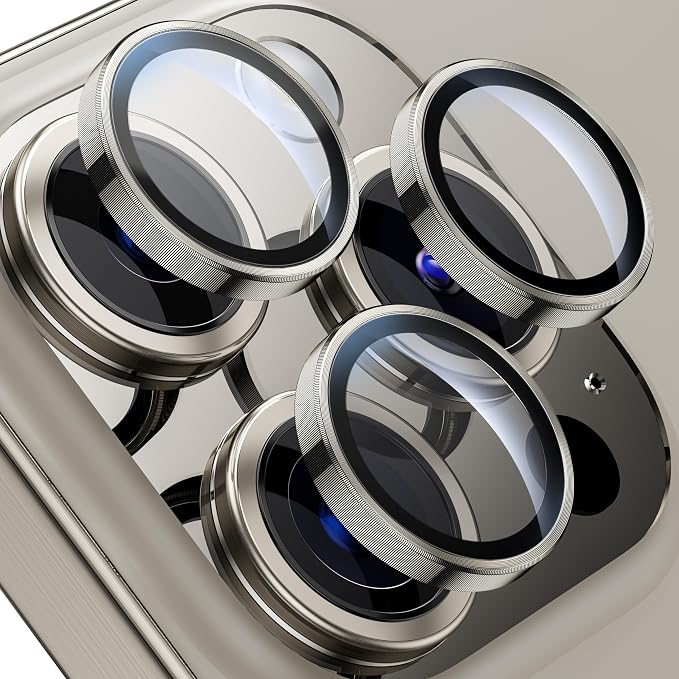 WSKEN for iPhone 15 Pro/iPhone 15 Pro Max Camera Lens Protector, Shatterproof by SmartProtectionGreenerFuture