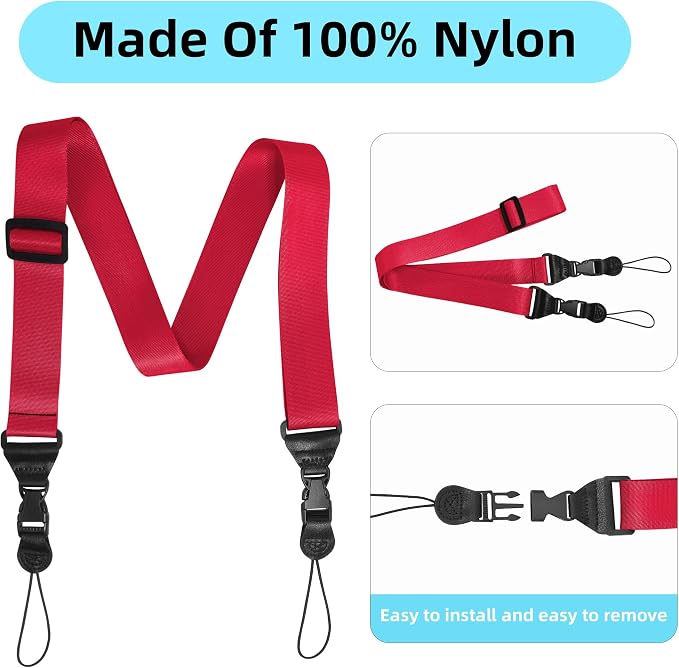 Adjustable Shoulder Strap:Comfortable iPad Strap Nylon Neck Lanyard - Image 4