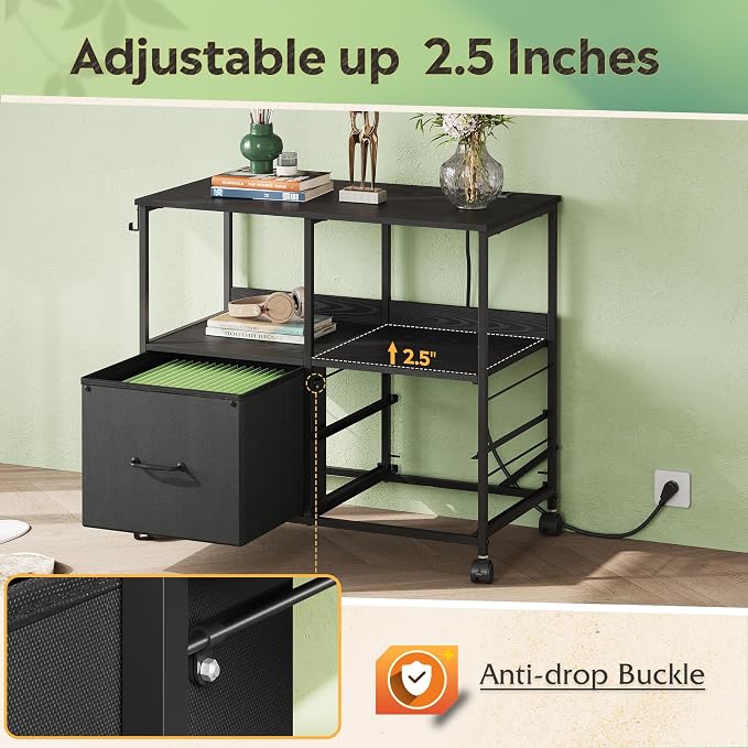 DEVAISE 3 Drawer File Cabinet - Image 7