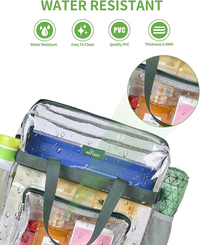 MAY TREE Clear Bag for Stadium Events 12×6×12 Clear Tote Lunch Bag - Image 4