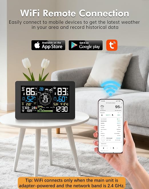 WiFi Weather Station Wireless Indoor Outdoor, Thermometer - Image 3
