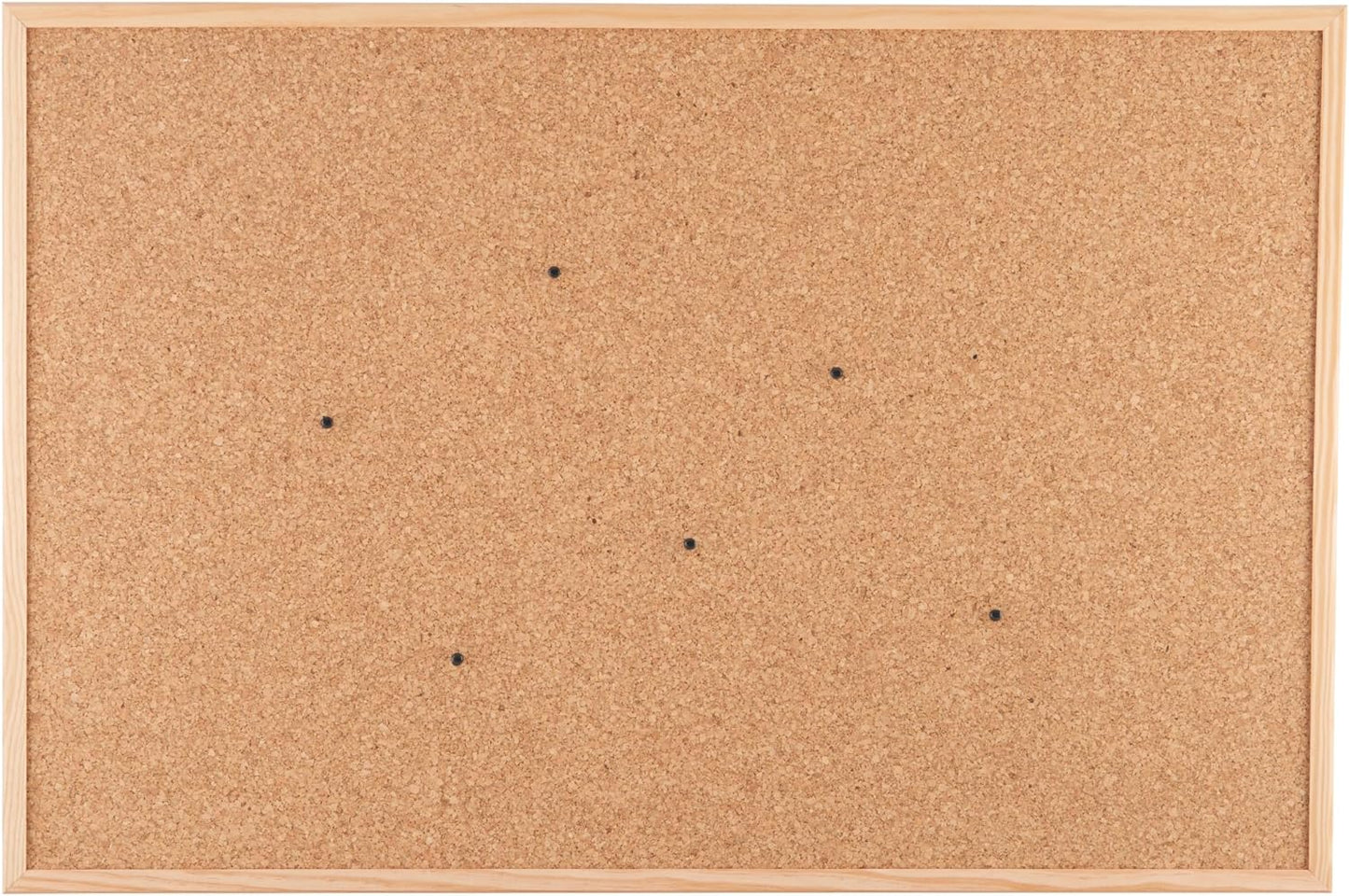 Go4Cork Framed Cork Bulletin Board - 35.4”x 23.6” | Premium Double-Sided Pine Frame Eco Cork Memoboard | Office, Home & Classroom Organization Decor | Pushpins & Set Up Accessories Included