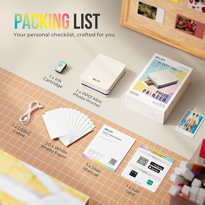 Nelko PP01 Instant Smartphone Photo Printer, Portable Mini Color Wireless - Image 8