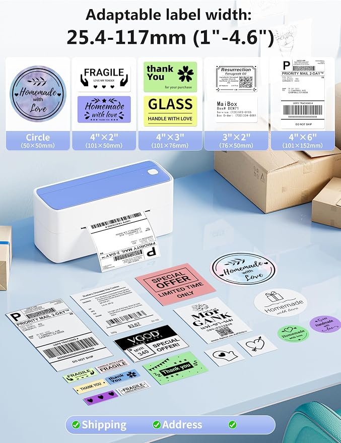 Phomemo Thermal Label Printer, 4X6 Shipping Labels Printer - Image 5