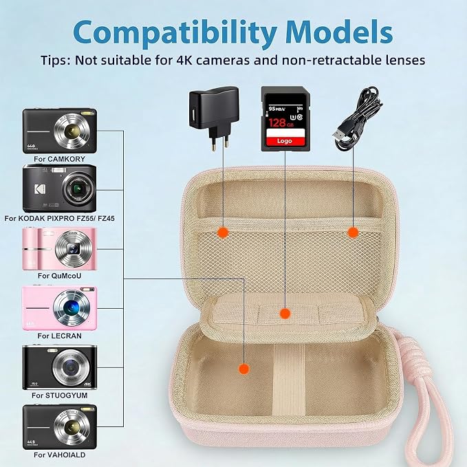 Digital Camera Case for CAMKORY/KODAK PIXPRO FZ45/FZ55/Canon IXUS 285 - Image 3