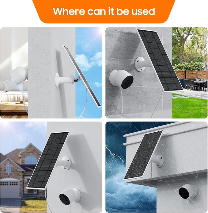 Solar Panel for Google Nest Camera, Flexible Solar Panels - Image 6