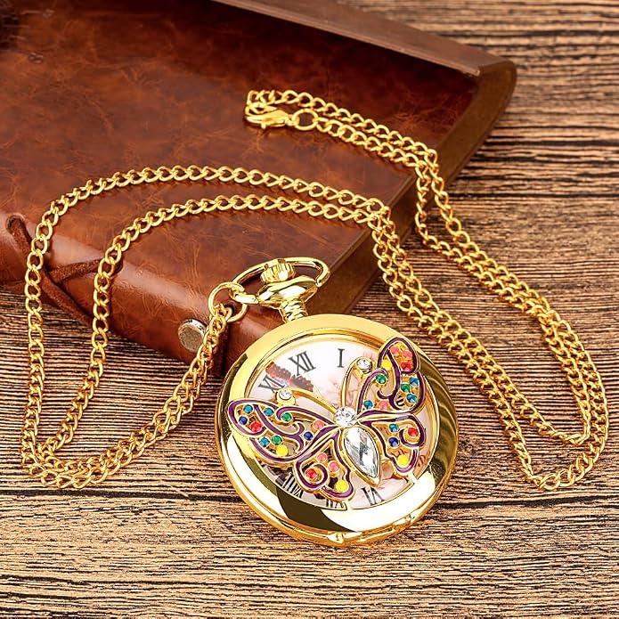Men's Pocket Watch, Arabic Digital Dial Pocket Watches - Image 3