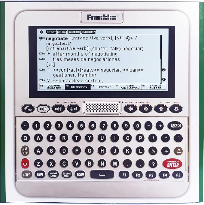 Franklin LV4-D English-Spanish, Spanish-English Talking Bilingual Dictionary - Image 2