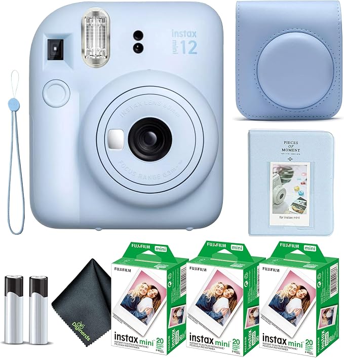 Fujifilm Instax Mini 12 Instant Camera Pastel Blue Bundle by FUJIFILM