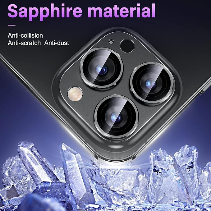Uyiton for iPhone 14 Pro/iPhone 14 Pro Max Camera Lens Protector, 9H Tempered - Image 4