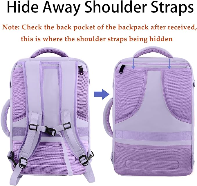 MATEIN Carry on Backpack for Women, 40L Heavy Duty Travel Backpack Airplane - Image 5