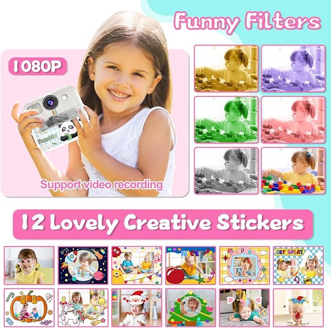 Kids Camera Instant Print, Christmas Birthday Gifts - Image 3