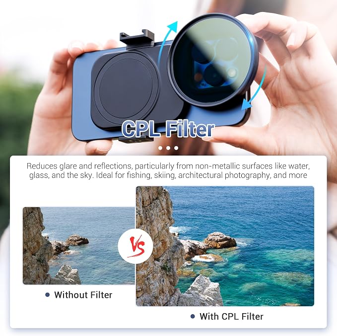 67mm CPL Filter, Lens Filter Adapter Pouch Set - Image 4