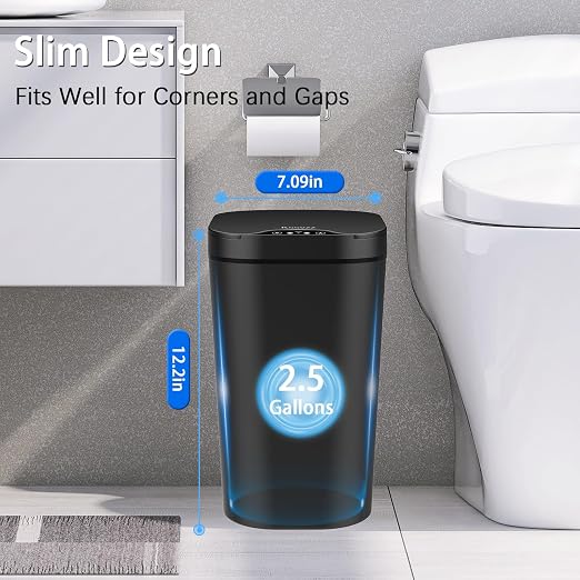 2 Pack Automatic Small Bathroom Trash Can - Image 3