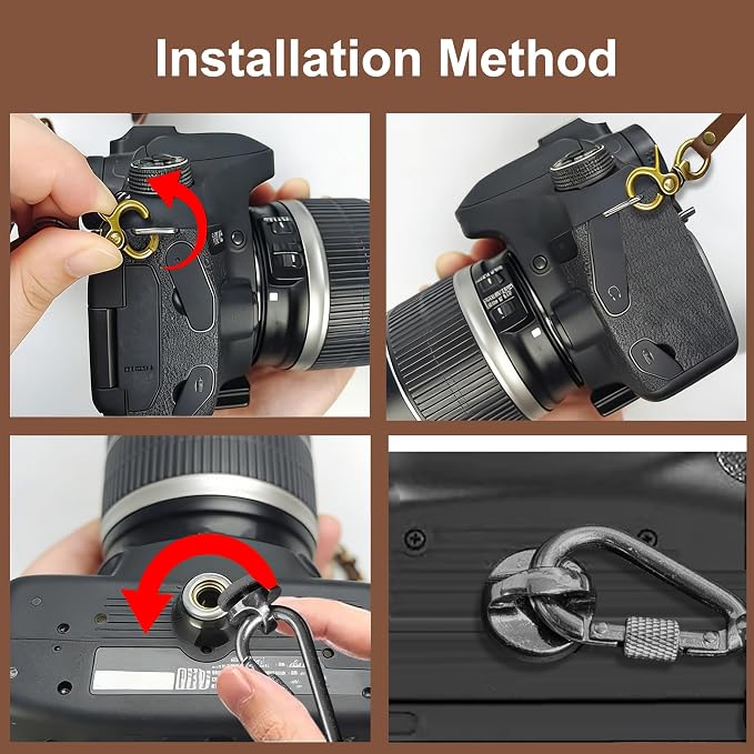 Double Camera Strap, Shoulder Camera Strap Harness Leather Dual Camera Strap - Image 4