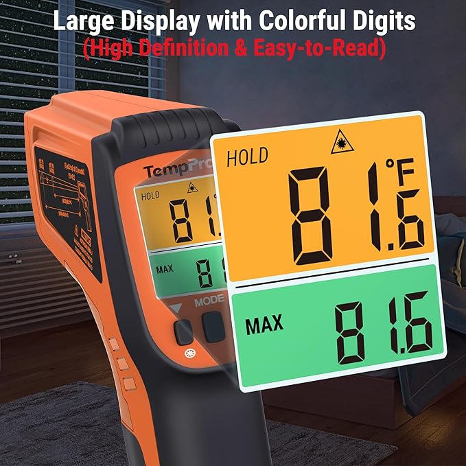 TempPro TP450 2 Laser Temperature Gun - Image 6