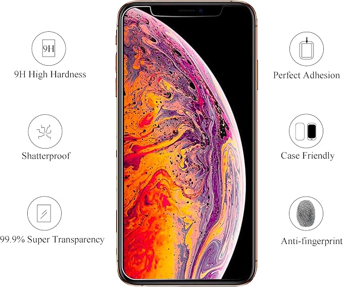 Ailun for Apple iPhone 11 Pro/iPhone Xs/iPhone X Screen Protector, 3 Pack - Image 3