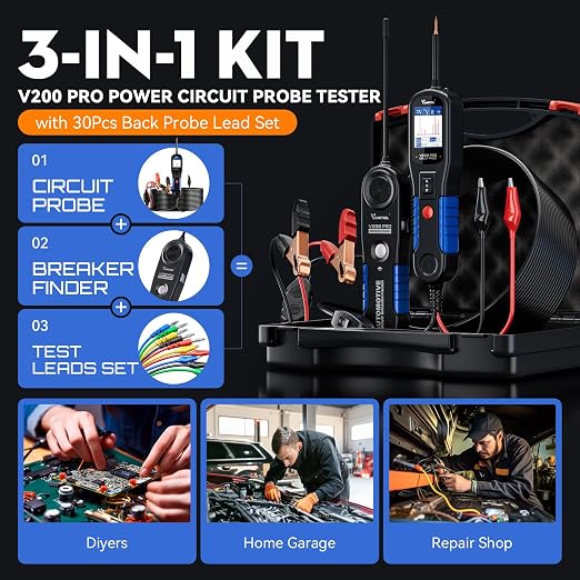 VDIAGTOOL V200 PRO Upgrade Kit Automotive Power Circuit Probe Tester - Image 2