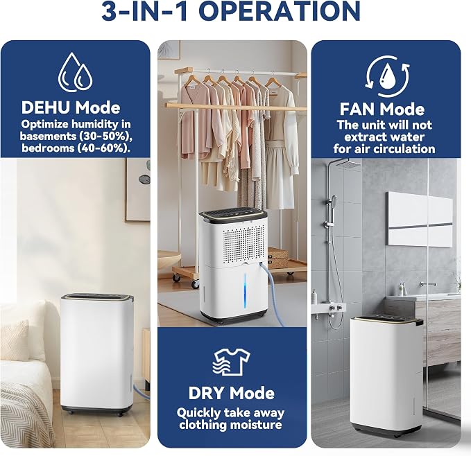 3000 Sq.Ft Dehumidifier for Basement - Image 4