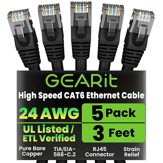 GEARit Cat 6 Ethernet Cable Pack by GEARit