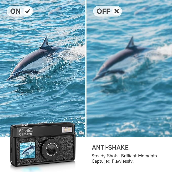 4K Digital Cameras for Photography, 64MP UHD Autofocus Compact Camera - Image 5