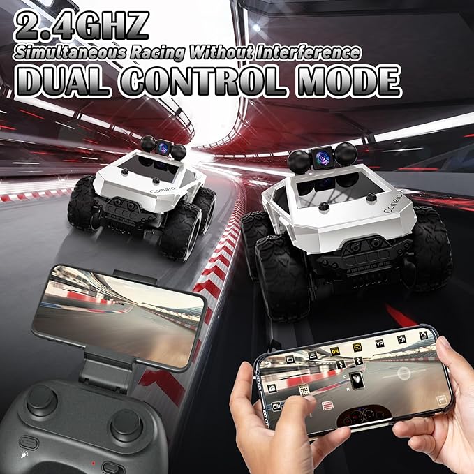 RC Cars with Camera Remote Control Truck with 720P HD FPV Camera, All-Terrain - Image 4