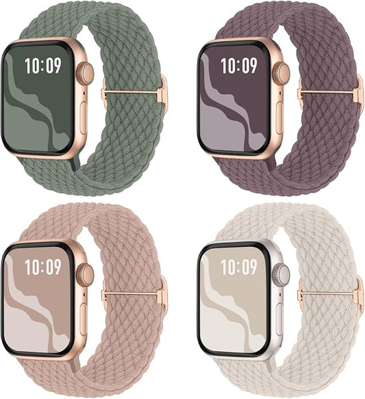 4 Pack Braided Stretchy Bands Compatible by Suitisbest
