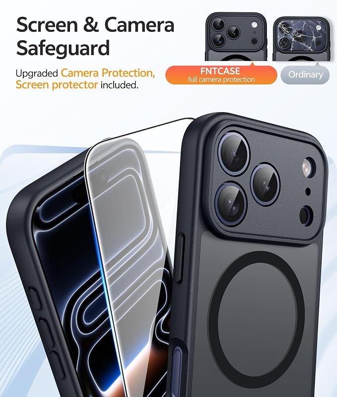 FNTCASE for iPhone 17 Pro Case: Translucent Matte Cases - Image 4