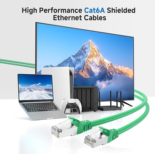 Cable Matters 10Gbps Snagless Long Shielded Cat 6A Ethernet Cable - 200ft - Image 2