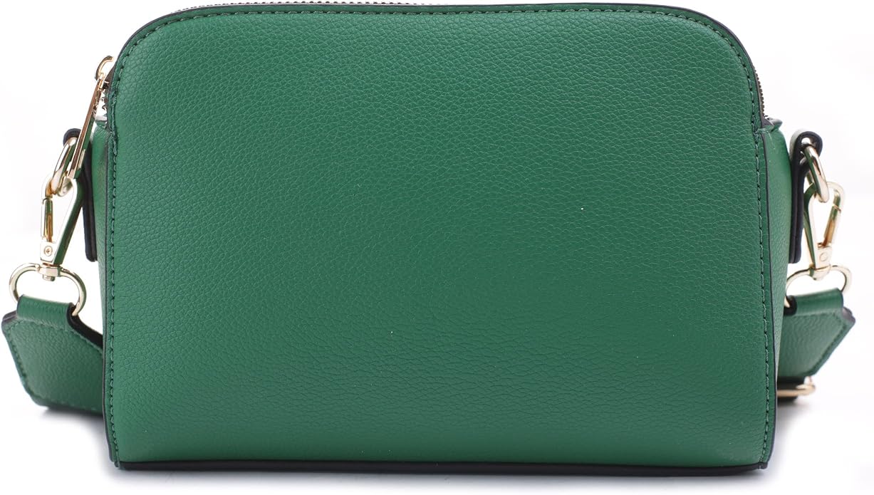 EVVE Crossbody Bags for Women Trendy Triple Zip Small Crossbody Camera Bag Purse - Image 4