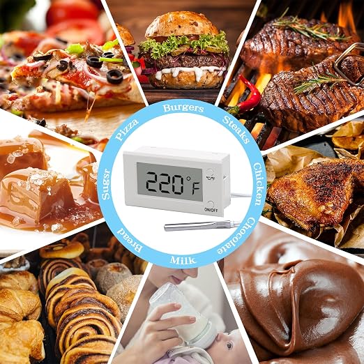 Digital Oven Thermometer with Probe Grill Meat Thermometer up to 572°F/300°C - Image 7