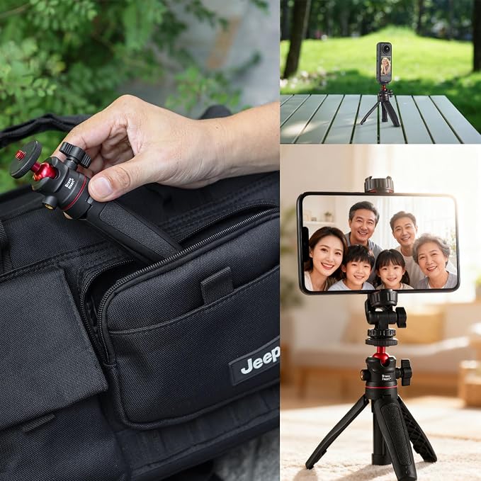 Black Mini Tripod Phone Stand - Image 6