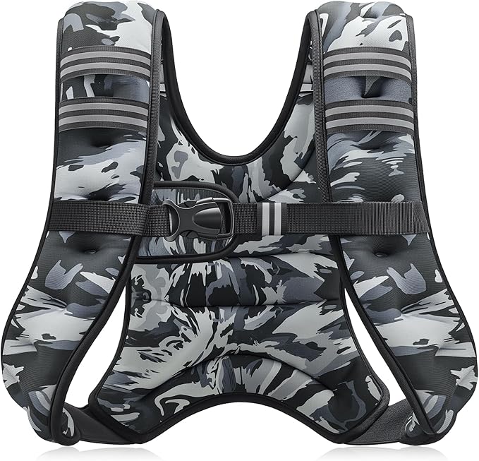 ZELUS Weighted Vest, 6lb/8lb/12lb/16lb/20lb/25lb/30lb Weight Vest by ZELUS