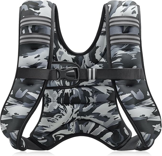 ZELUS Weighted Vest, 6lb/8lb/12lb/16lb/20lb/25lb/30lb Weight Vest by ZELUS