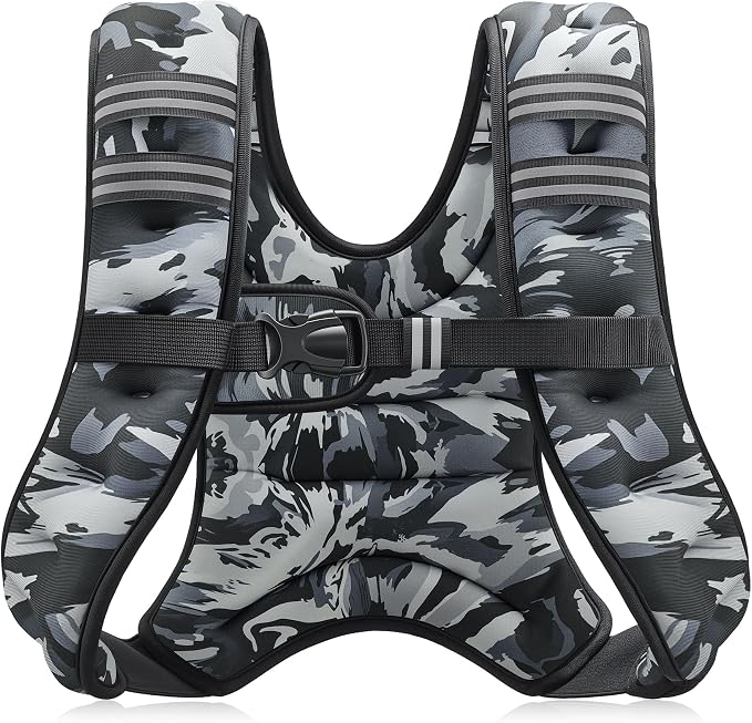 ZELUS Weighted Vest, 6lb/8lb/12lb/16lb/20lb/25lb/30lb Weight Vest by ZELUS