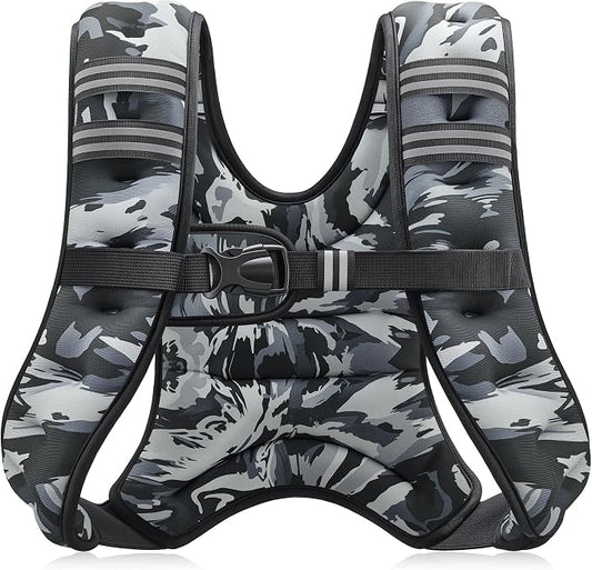 ZELUS Weighted Vest, 6lb/8lb/12lb/16lb/20lb/25lb/30lb Weight Vest by ZELUS