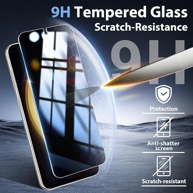 2 Pack for Samsung Galaxy S23 Plus Privacy Screen Protector, 2 Pack Camera - Image 5