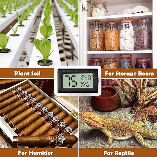 Vodolo Reptile Thermometer and Humidity Gauge, Chameleon Cage, Tree Frog - Image 7