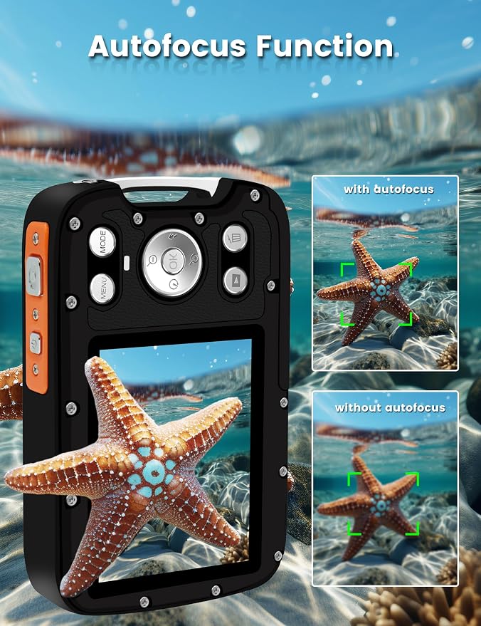 Underwater Camera 4K 48MP Autofocus Selfie Dual Screen Waterproof - Image 3