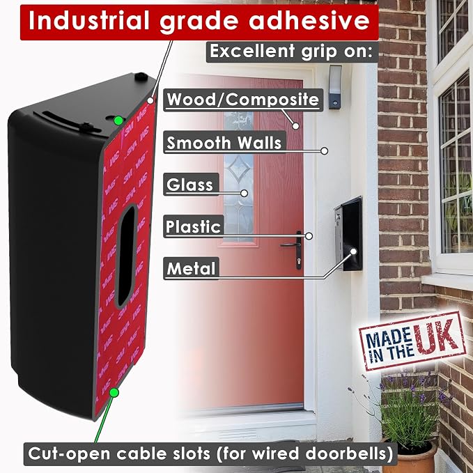 No Drill Adjustable 25 to 55 Degree Doorbell Angle Mount - Image 4