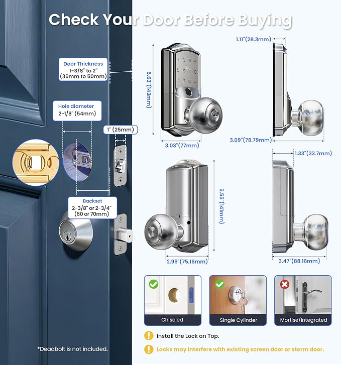 Veise VE028 Built-in Wi-Fi Smart Lock - Image 13
