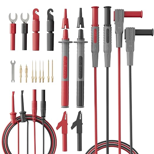 25-Piece Silicone Multimeter Test Lead & Back Probe Kit by Unknown
